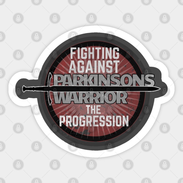 Fighting Against The Progression- Parkinsons Warrior Sticker by SteveW50
